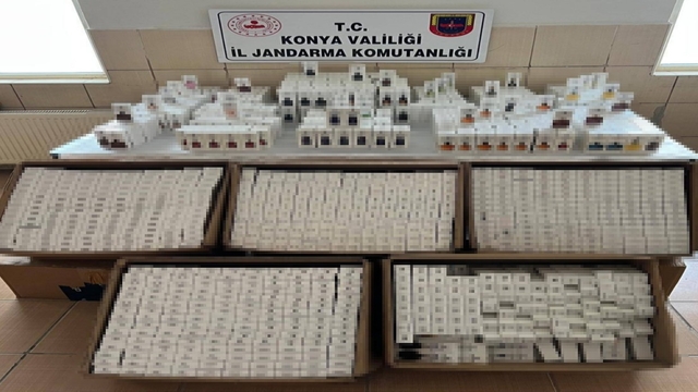 Konya'da 2 bin 500 adet kaçak parfüm ele geçirildi
