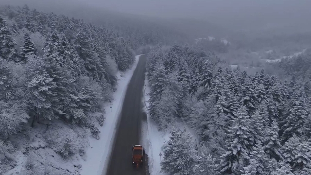 Karabük'ün yüksek kesimleri yeniden beyaza büründü