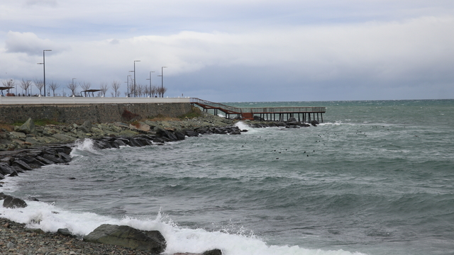 Trabzon'da rüzgar etkili oldu