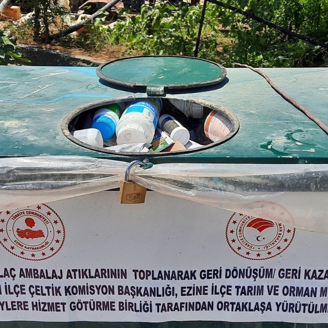 Çanakkale'de 8 yılda yaklaşık 500 bin adet bitki koruma ürünü zirai atık am...