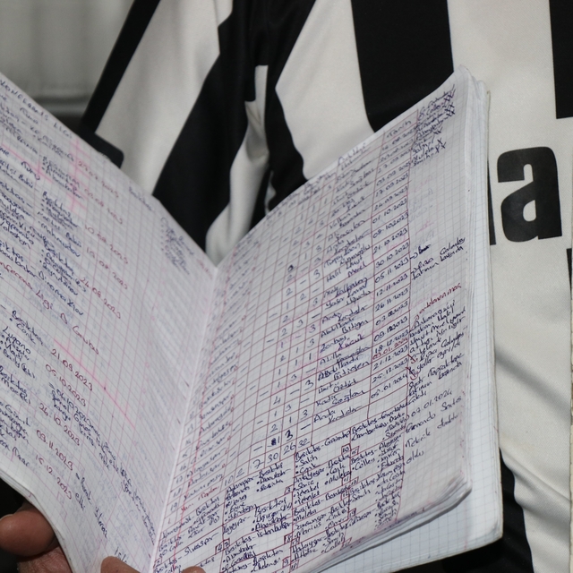 25 yıldır Beşiktaş'ın her maçını tek tek not ediyor
Fanatik taraftarın 25 y...