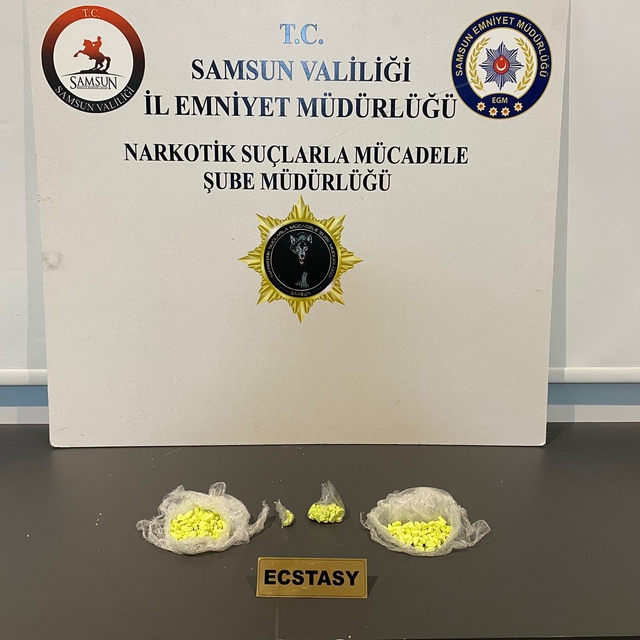 Samsun'da 208 adet uyuşturucu hap ele geçirildi