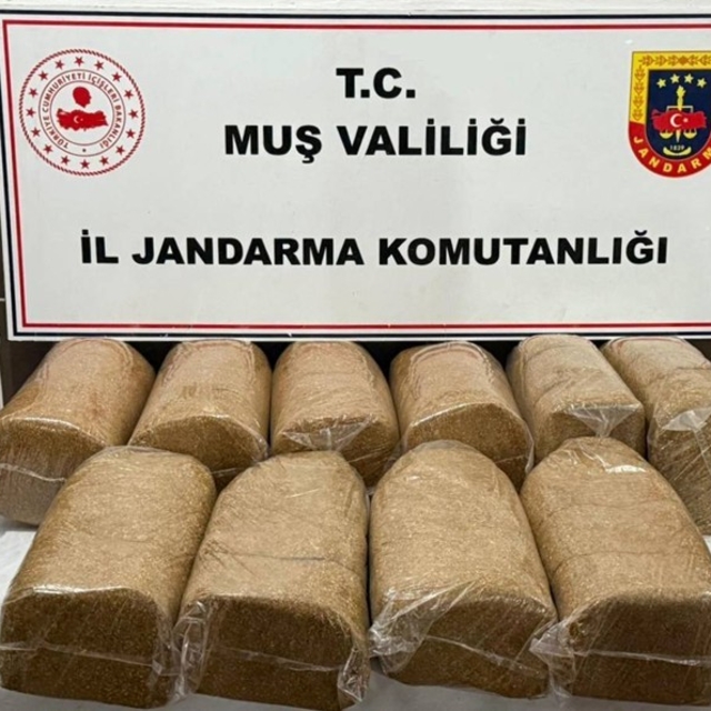 Muş'ta 50 kilo kaçak tütün ele geçirildi
