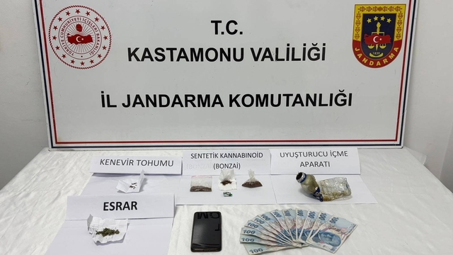 Kastamonu'da düzenlenen uyuşturucu operasyonunda 9 şüpheli yakalandı