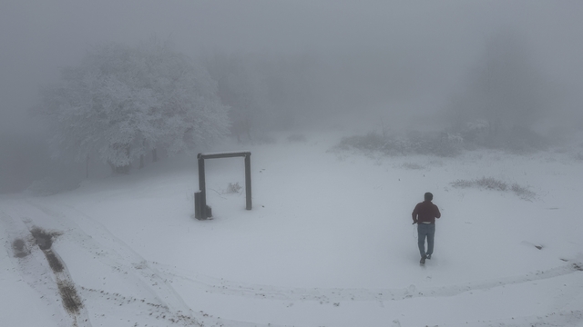 Tekirdağ'da yüksek kesimlerde sis etkili oldu