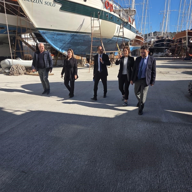 Marmaris Bozburun Tersane bölgesinde yatırım alanlarına yerinde inceleme