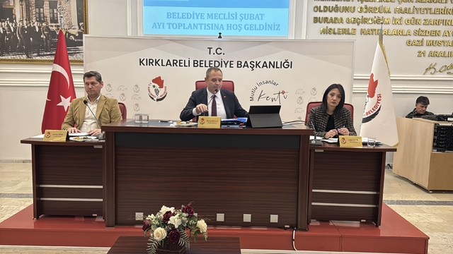Kırklareli Belediye Meclisi toplantısı yapıldı