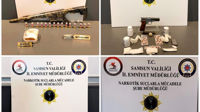 Samsun'da uyuşturucu operasyonlarında 5 zanlı yakalandı