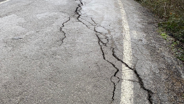 Kastamonu'da yağışların ardından heyelanlar meydana geldi