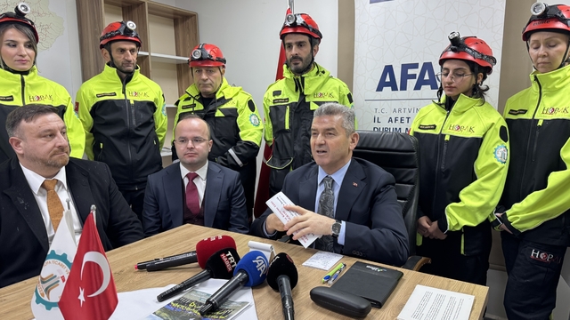 Artvin Valisi Ergün'den Ardanuç'taki çığ olayına ilişkin açıklama: