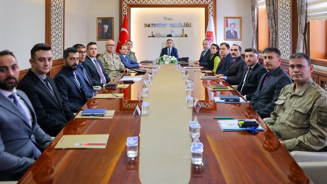 Bayburt'ta güvenlik ve asayiş koordinasyonu değerlendirildi