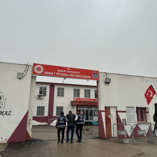 Şırnak'ta 13 yıl 4 ay hapis cezası bulunan şahıs yakalandı
