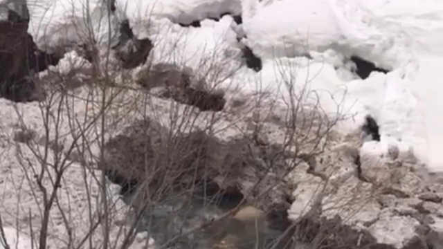 Şırnak'ta sağanak sonrası taşkın riski: Derelerde karın oluşturduğu setler tehlike saçıyor