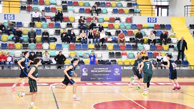 U14 Erkekler Basketbol bölge şampiyonası Balıkesir'de başladı