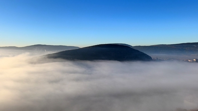 Menteşe'de sis denizi görsel şölen sundu