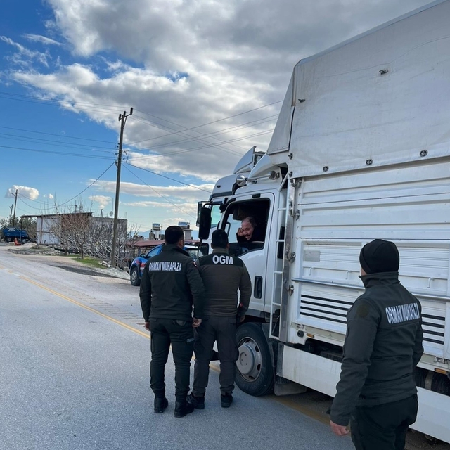 Mut'ta orman suçlarına yönelik önleme araması yapıldı