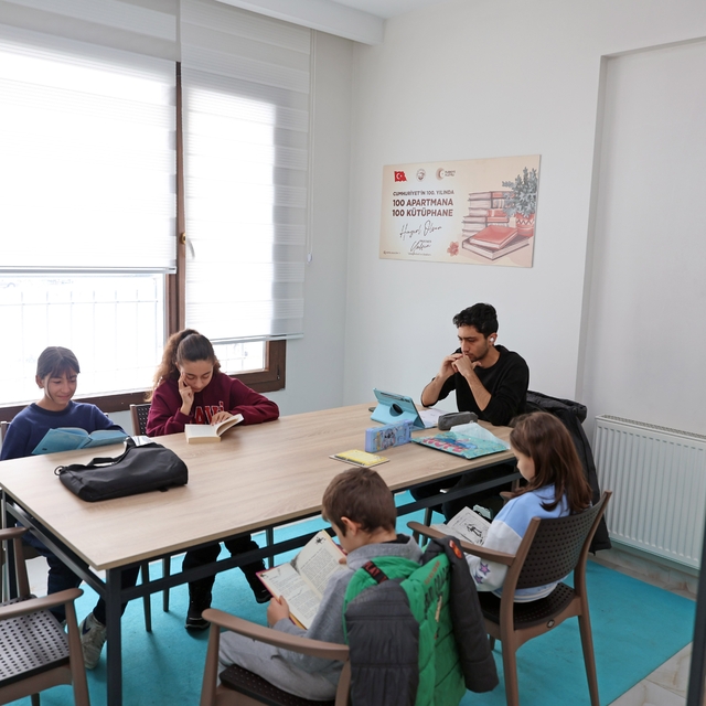 Apartman kütüphaneleri öğrencilerin adresi