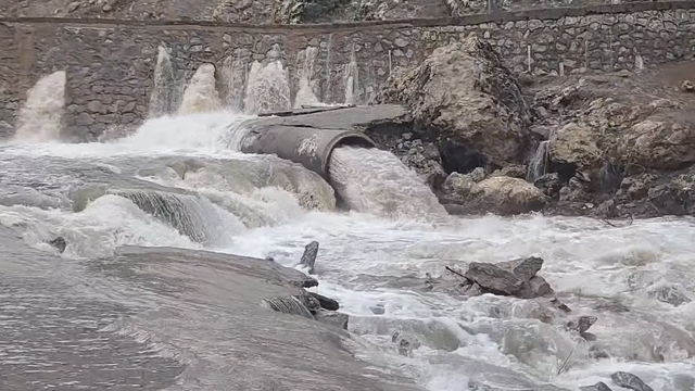 Sinek Çayının debisi yükseldi