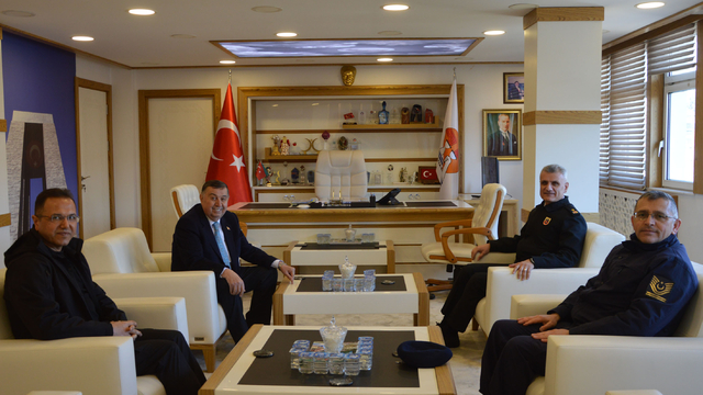 Tuğgeneral Bakçepınar'dan Havza Belediyesine ziyaret