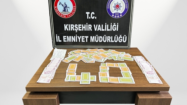 Kırşehir'de kumar operasyonu: 5 kişiye 58 bin TL ceza