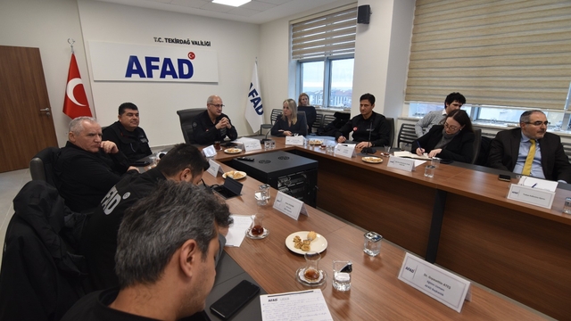 Tekirdağ AFAD'da Trakya belediyeleriyle afet riskleri değerlendirmesi