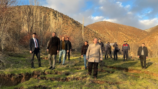 Sivas'ta heyelan paniği