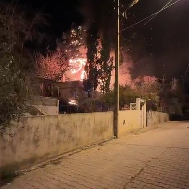 Adana'da ev yangını