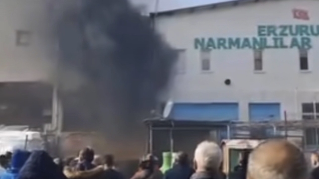 Bursa'da yangını vatandaşlar film izler gibi izledi