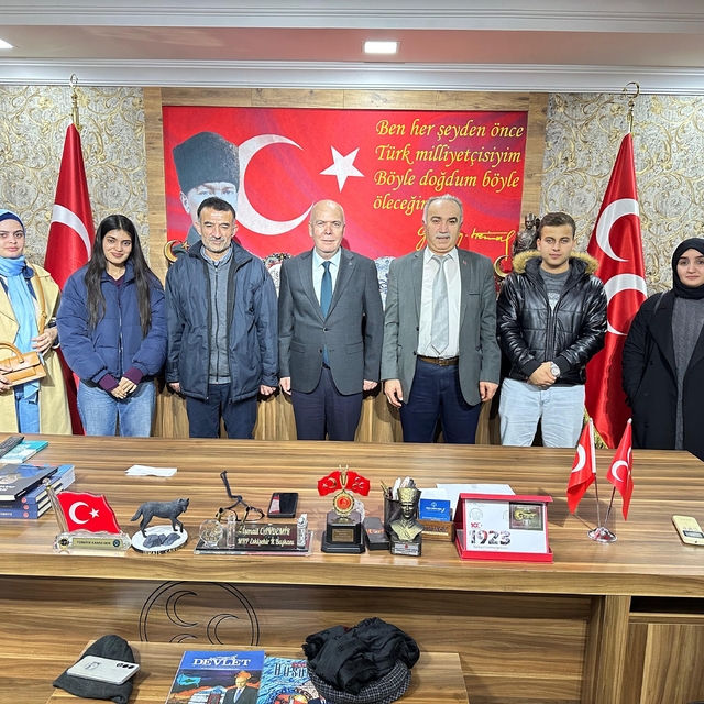 Başkan Candemir'e uluslararası öğrenciler hakkında bilgi verdiler