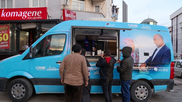 Canik'te gönülleri ısıtan ikram