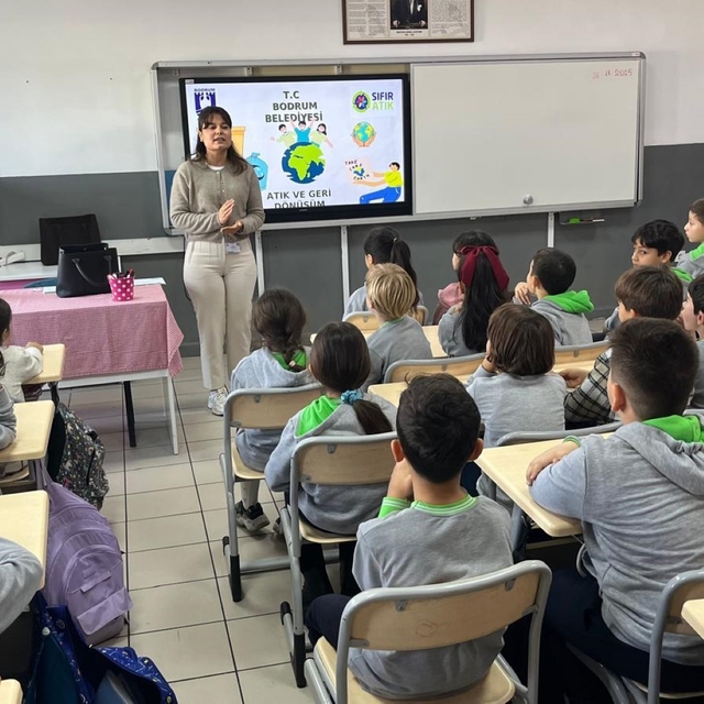 Belediyeden çocuklara sıfır atık eğitimi