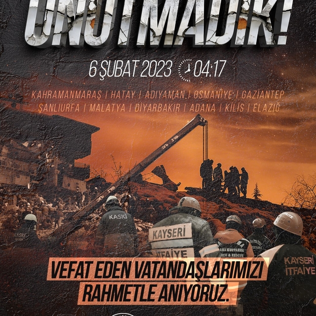 Başkan Büyükkılıç: "6 Şubat milletçe birbirimize daha sıkı sarıldığımız tar...