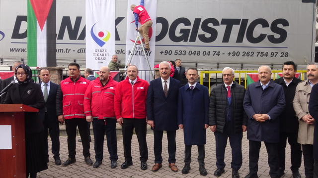 Gebze Ticaret Odası'ndan Gazze'ye 2 TIR dolusu yardım malzemesi