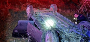 Bucak'ta otomobil takla attı: 2 yaralı