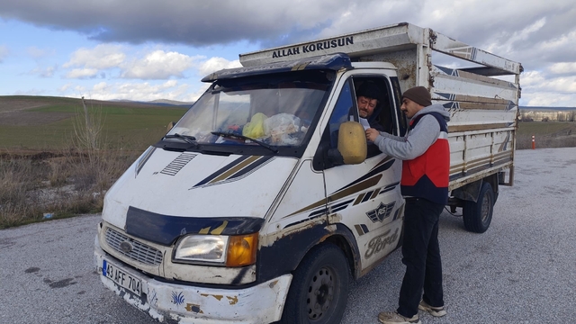 Çavdarhisar'da hayvan hareketlerine yönelik yol kontrolü