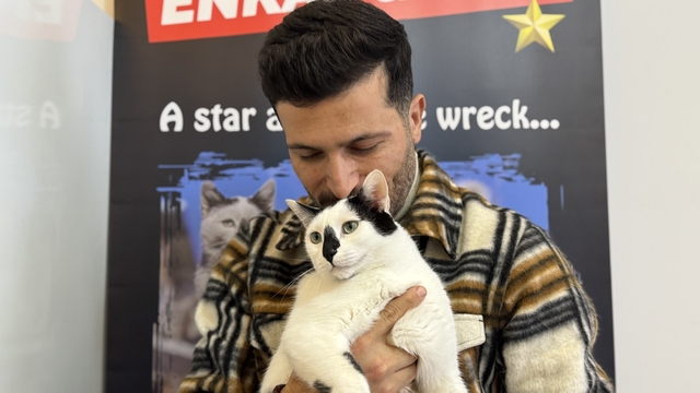 Eski itfaiye eri, enkazdan çıkardığı kediyle deprem travmasını birlikte atlattı