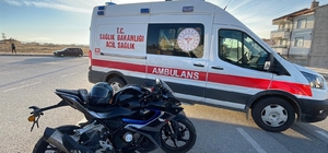 Ciple motosiklet çarpıştı: 1 yaralı