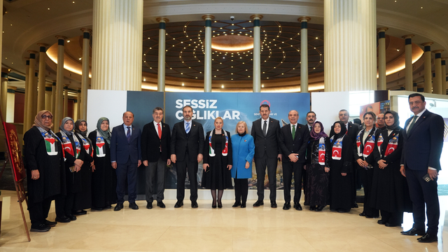 Şehit yakınları, Gazze için "Sessiz Çığlıklar Filografi Sergisi" düzenledi