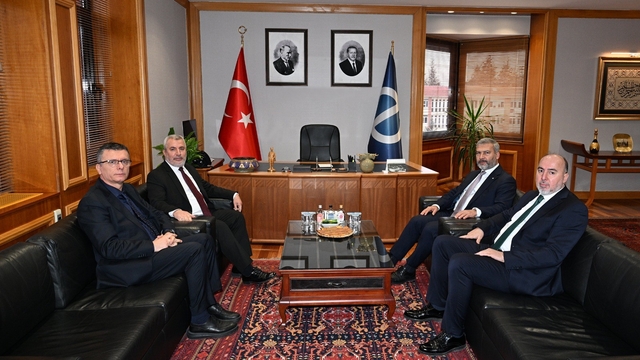 ÖSYM Başkanı Ersoy'dan Rektör Adıgüzel'e ziyaret