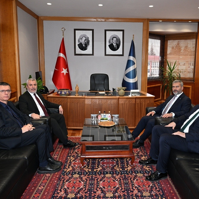 ÖSYM Başkanı Ersoy'dan Rektör Adıgüzel'e ziyaret