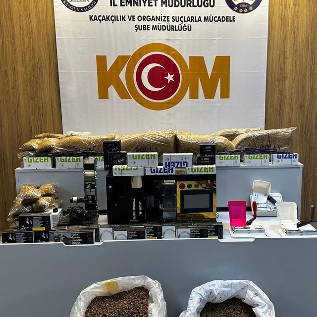 Samsun'da kaçak tütün mamulü operasyonu: 4 şüpheli yakalandı