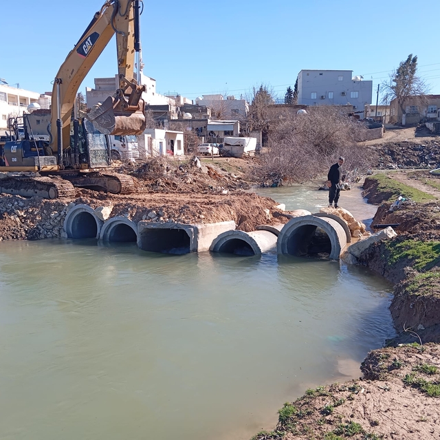 Kızıltepe'de tahrip olan köprünün yerine yenisi yapıldı