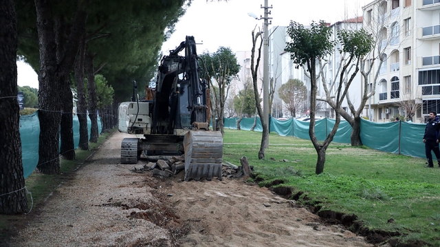 Menteşe Atatürk Bulvarında yürüyüş ve bisiklet yolları yenileniyor