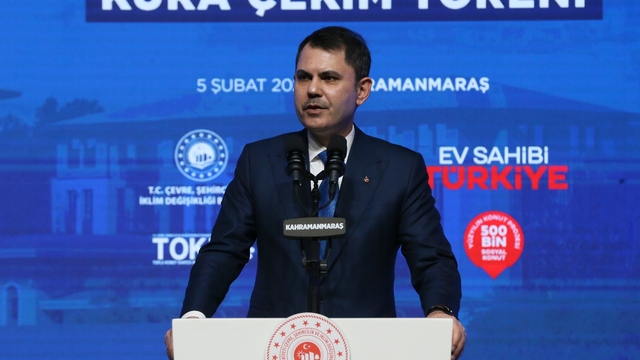 Bakan Kurum, Kahramanmaraş'taki "Ev Sahibi Türkiye Kura Çekim Töreni"nde konuştu: