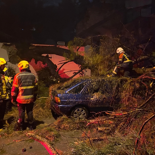Önce duvarı yıktı sonra otomobilin üzerine devrildi: 2 yaralı
Otomobille se...