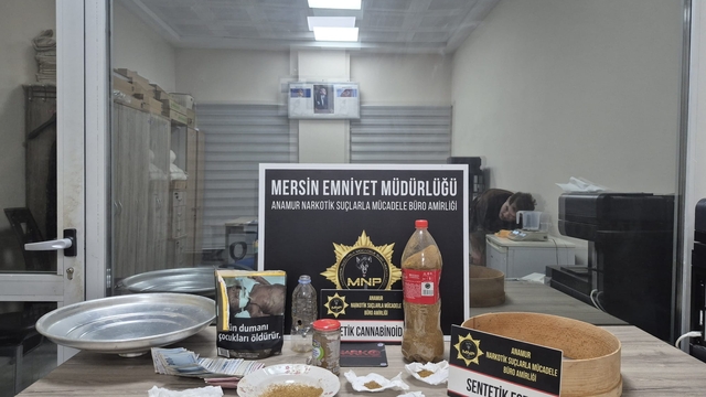 Mersin'de uyuşturucu operasyonunda yakalanan 2 zanlı tutuklandı