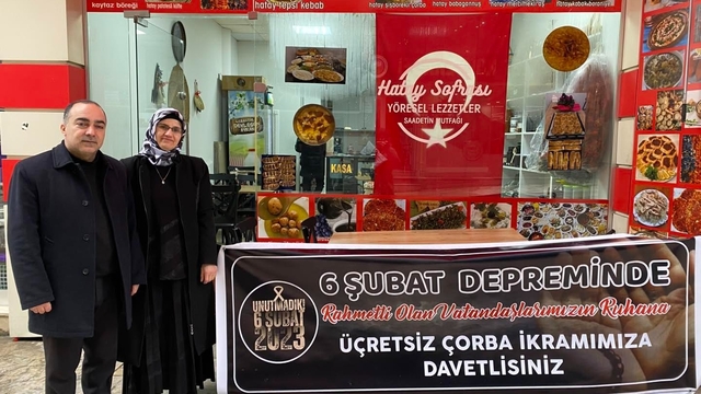 Ordu'da afetzede aile depremlerin yıl dönümünde çorba dağıttı