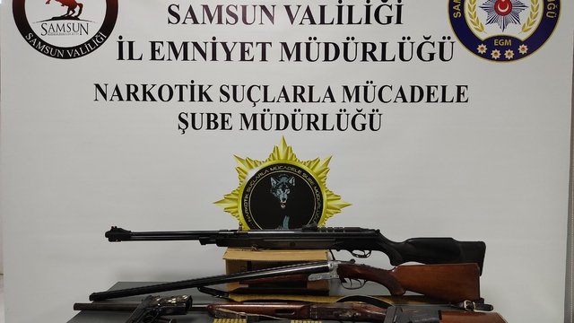 Samsun'da kaçak silah ticareti operasyonunda 1 zanlı yakalandı