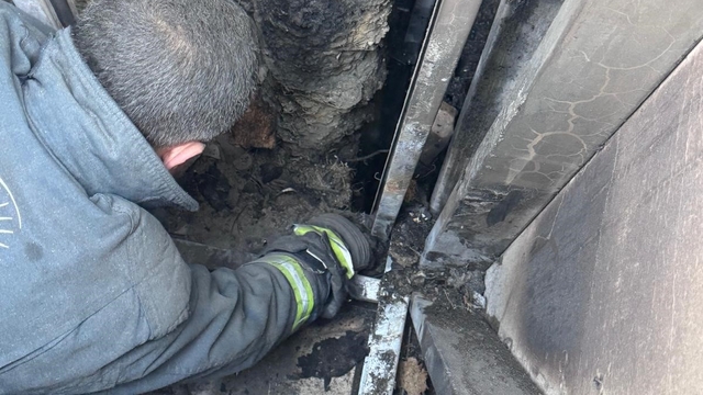 Van'da çatı yangını