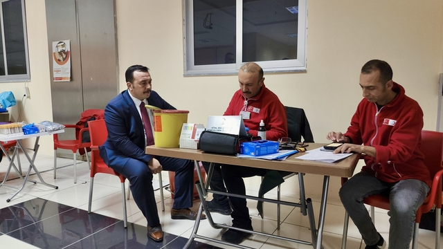 Kırşehir Adliyesinde kan bağışı kampanyası düzenlendi